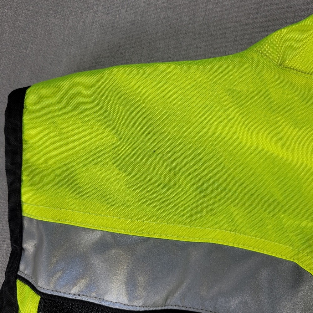 Olympia Moto Sports Reflective Neon Yellow Safety Vest Men's XL 2XL - Picture 11 of 14